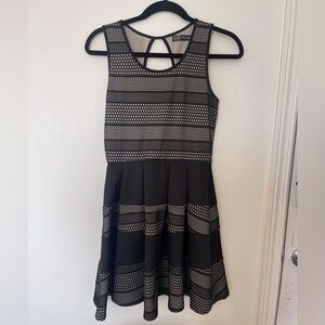 Crystal Doll black and nude hoco dress